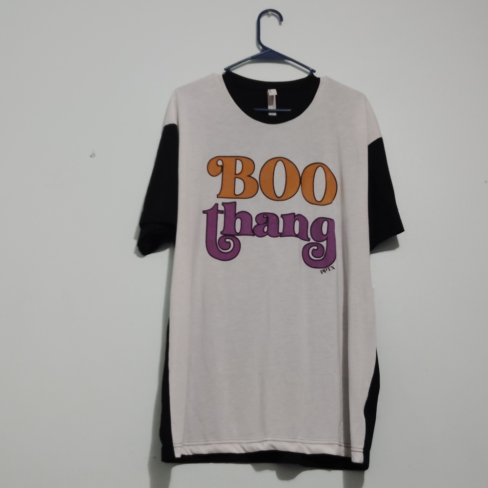 Playful Boo Thang Kids Tee - Black and White